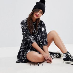 ASOS Mini Smock Dress Tarot Astrology Occult Print